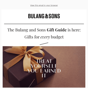 The B&S Gift Guide is here: gifts for every budget! ✨