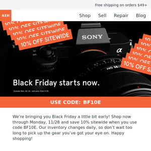 😮 We’re bringing you Black Friday early…