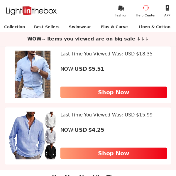 USD $12.84 saved on Men's Casual Shirts.Shop Now>