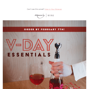 Your perfect V-Day (wine) date awaits!
