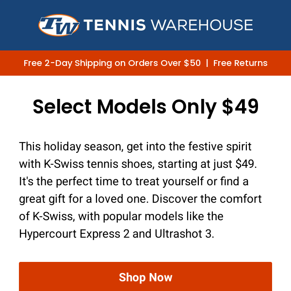 Tennis Warehouse - Latest Emails, Sales & Deals