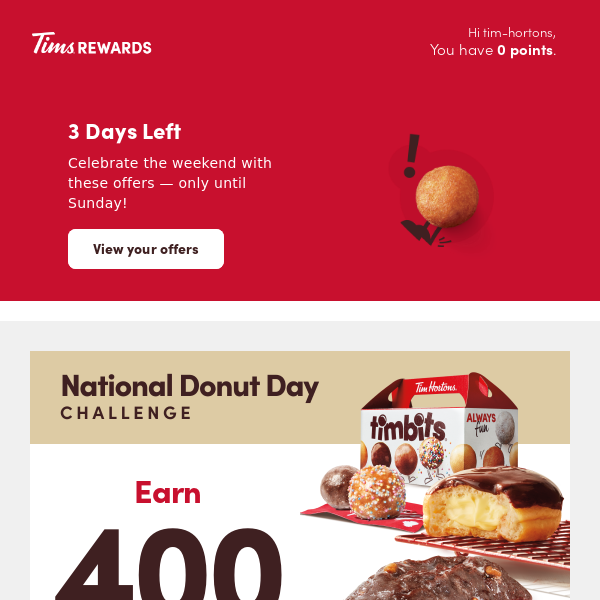 Tim Hortons to offer special deal for National Donut Day