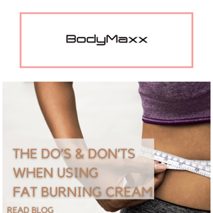 The Do's & Don'ts When Using Fat Burning Cream 👍