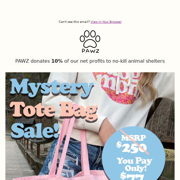 Labor Day Mystery Totes are back! Get one before they're gone again...