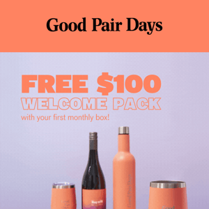 FREE $100 Wine Tumbler Set With Your First Box!