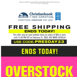 Ends Today: Free Shipping + 88% Off Never-Before-Seen Deals!