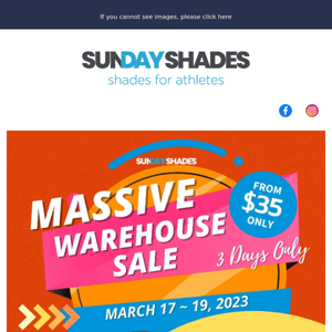 📢😎 Sunday Shades MASSIVE Sale 🔥