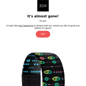 It's almost gone ZOX! 🥺