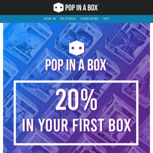 Enjoy 20% off ALL Pop In A Box subscriptions 🎁