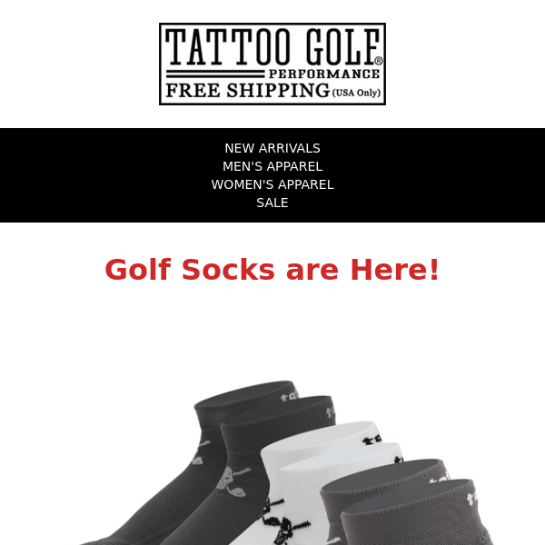 ☠️Performance Golf Socks - 3 Pack ☠️