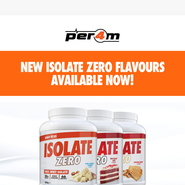 NEW Isolate Zero Flavours Available Now!🧡