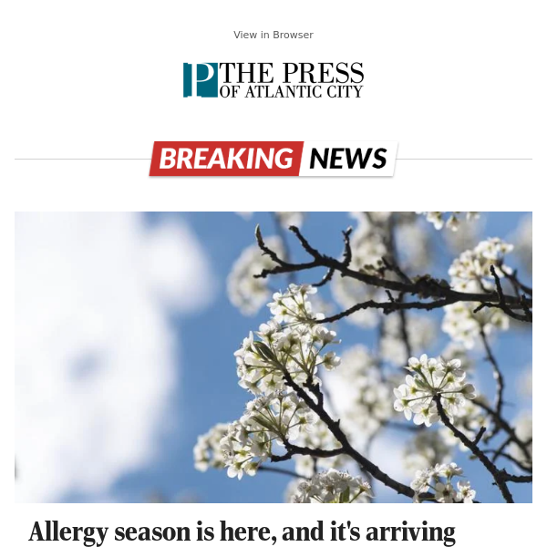 Allergy season is here, and it's arriving earlier than ever