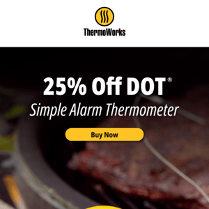 Take 25% Off DOT Simple Alarm Thermometer