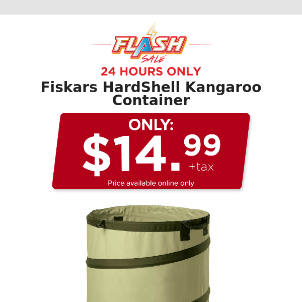 🔥  24 HOURS ONLY | FISKARS COLLAPSIBLE CONTAINER | FLASH SALE