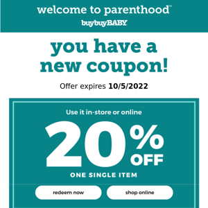 Your 20% off coupon is waiting >>