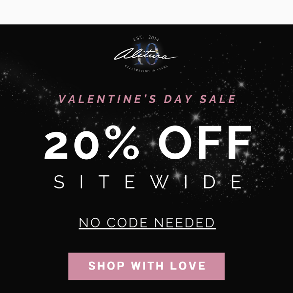Valentine’s Day Sitewide Sale! 💖