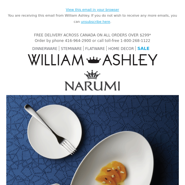 Narumi - William Ashley Private Label 🍽