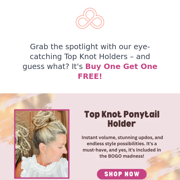 BOGO! Elevate Your Style with Our Top Knot Ponytail Holders!