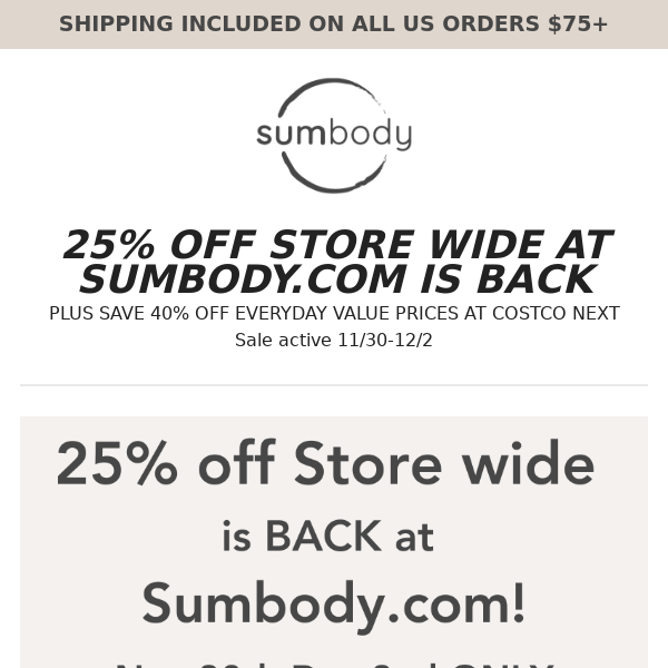 😍 25% OFF STORE WIDE IS BACK