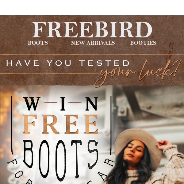 Freebird on sale boots coupon