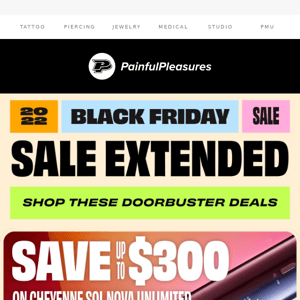SALE EXTENDED: Up to 50% off savings continue
