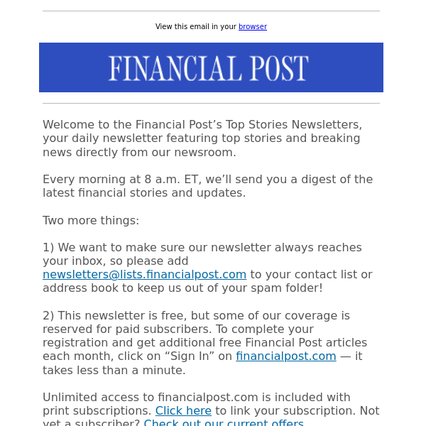 Thanks for signing up for the FP’s Top Stories Newsletter