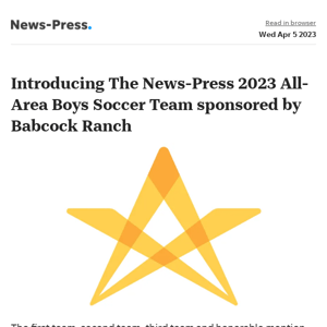 News alert: Introducing The News-Press 2023 All-Area Boys Soccer Team sponsored by Babcock Ranch