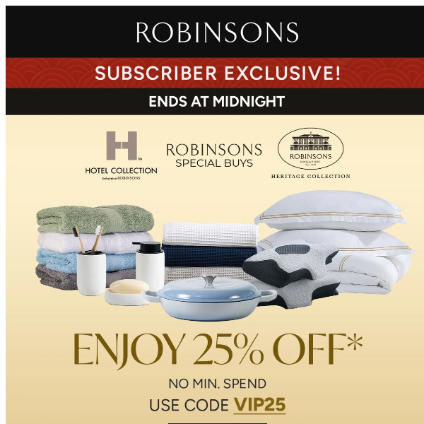 Subscriber Perks Unleashed! VIP Code for Exclusive Robinsons Offers!