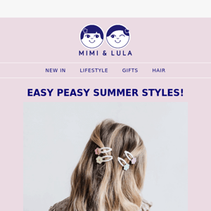 Easy peasy summer styles! ☀️