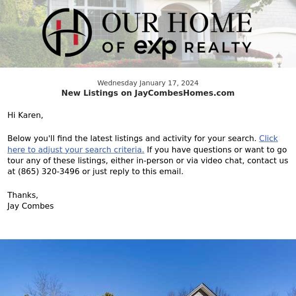 New Property Listings on JayCombesHomes.com