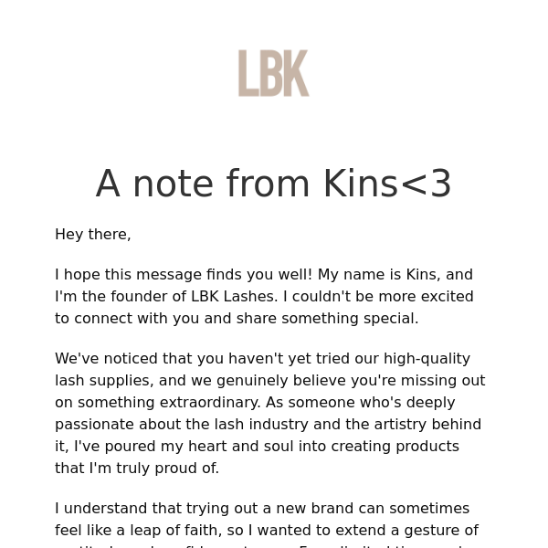 Lashes By Kins Exclusive Offer Inside - 45% Off to Elevate Your Lash Game!