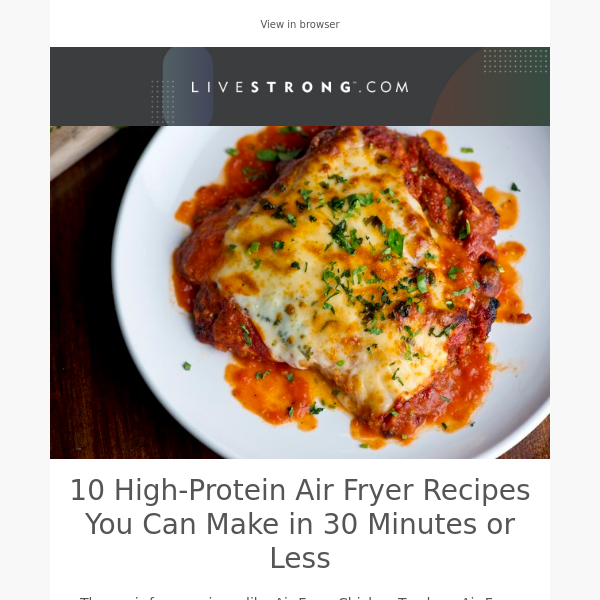 High-Protein Air Fryer Recipes You Can Make in 30 Minutes, Vitamin Deficiencies That Can Cause Dry Mouth, and More