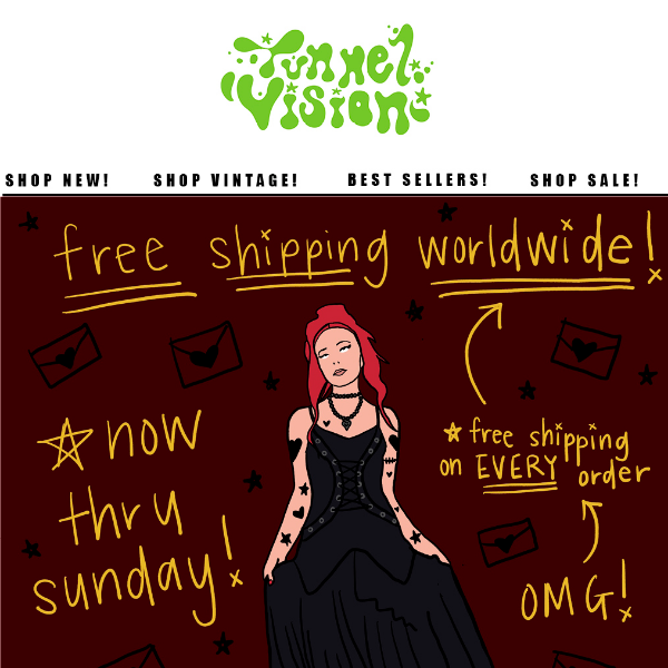 LAST CHANCE! FREE WORLDWIDE SHIPPING!