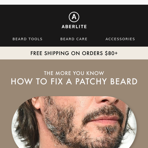 Don't let a patchy beard deter you ⚠️