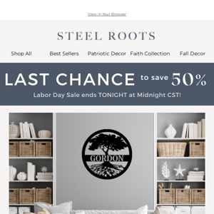 LAST CHANCE: 50% OFF Site-Wide ⏰