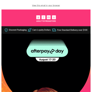 Afterpay Day Sale 🔥 Only twice a year!