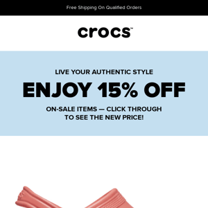 Price drop and 15% off! Take home some Crocs