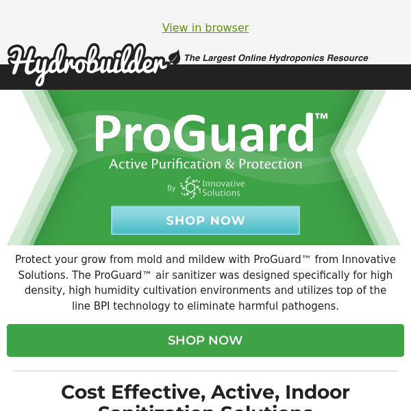 Purify and Protect 💪 Your Entire Grow with ProGuard