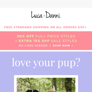 🐾 Love your pup?  We do too! 🐾