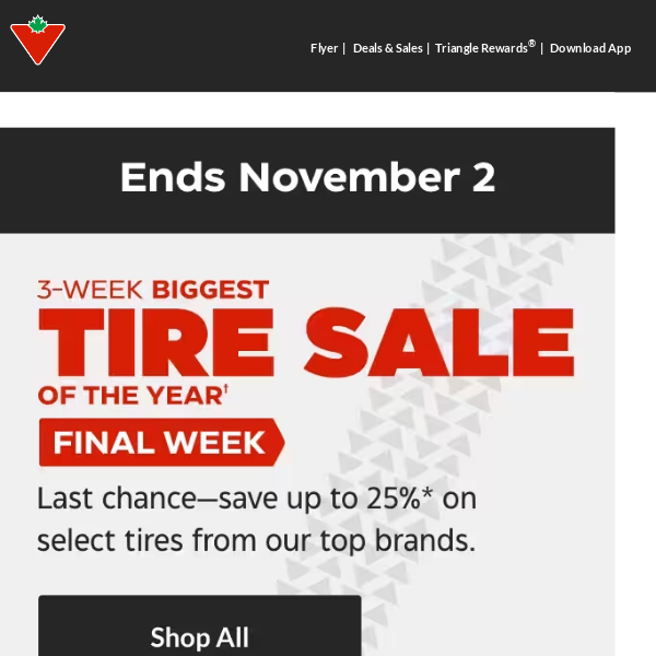 FINAL WEEK: Biggest Tire Sale of the Year