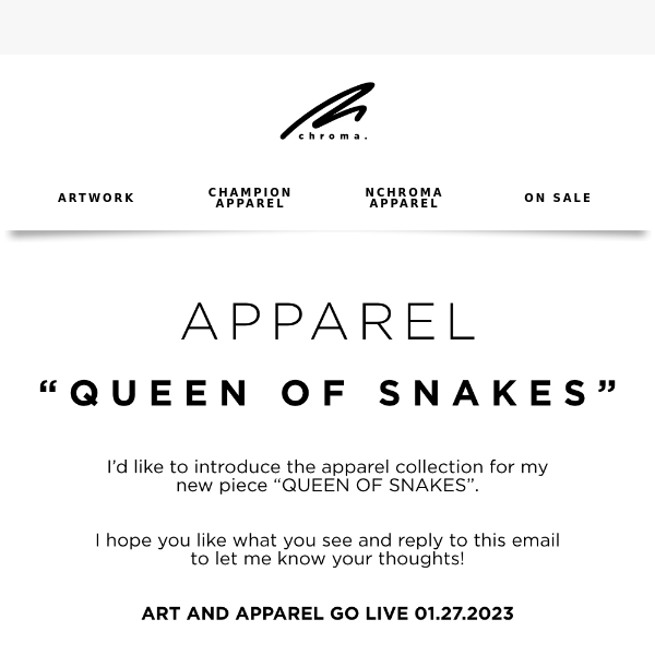 QUEEN OF SNAKES - First Looks at the Apparel Collection ✨