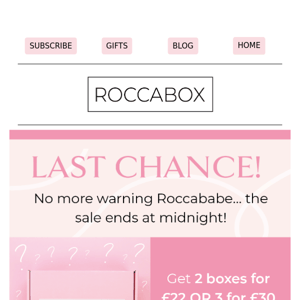 Last Chance! Mystery box sale ends tonight!