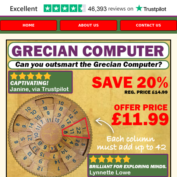 Can you outsmart the Grecian Computer?