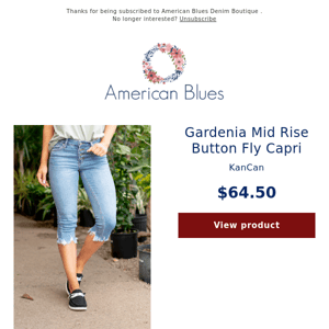 Friday - KanCan Capris & Shorts!