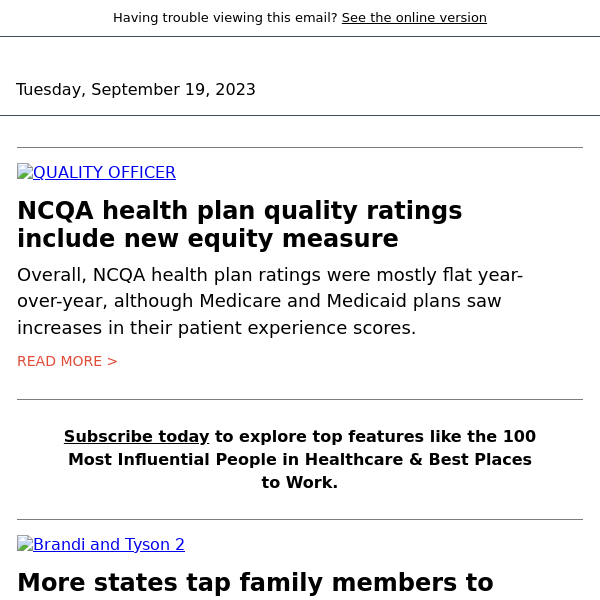 NCQA health plan quality ratings include new equity measure