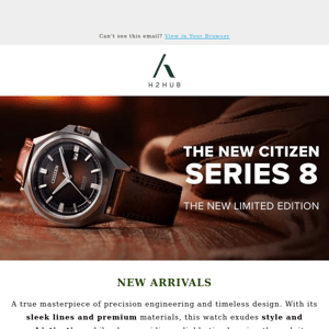 💥Newly Launched: Experience Timeless Elegance and Precision with Citizen Series 8