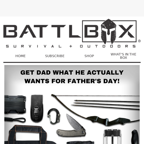 Dad called with his Father's Day wish list