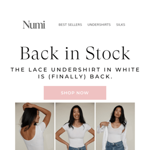 BACK IN STOCK 🔔 The White Lace Undershirt