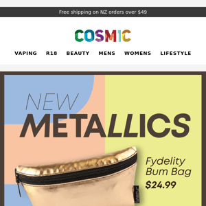 New Metallic Bags are here!