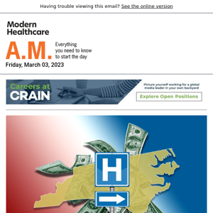 North Carolina nears Medicaid expansion | The latest health system merger